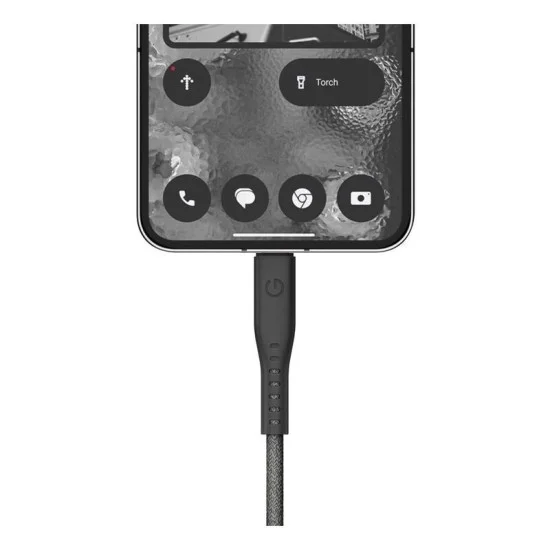 ENERGEA FLOW C-L MFI DISPLAY CABLE 480MBPS WITH MCT 1.5M - BLACK